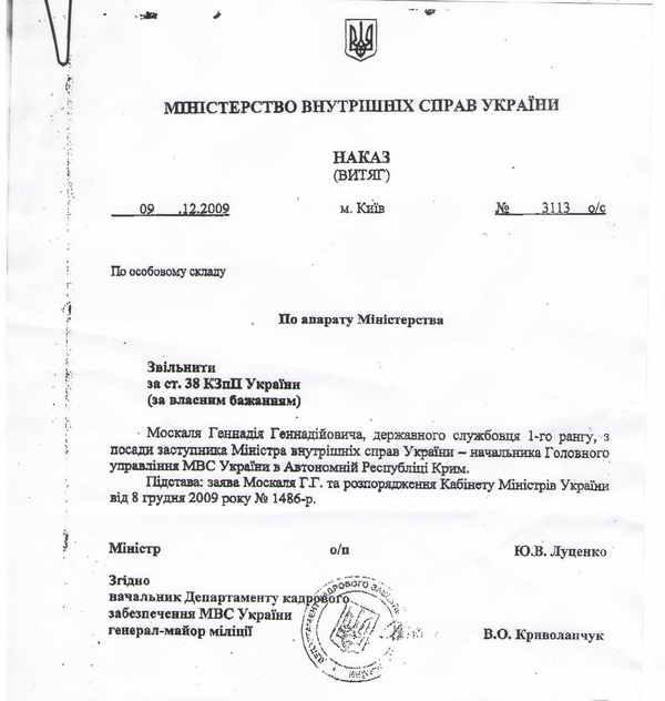 Образец заявления на увольнение по собственному желанию Украина